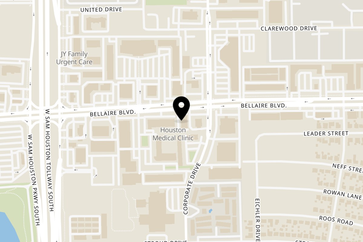 Map showing the location of iWok iWok - Chinatown on 9715 Bellaire Blvd ste b in Houston
