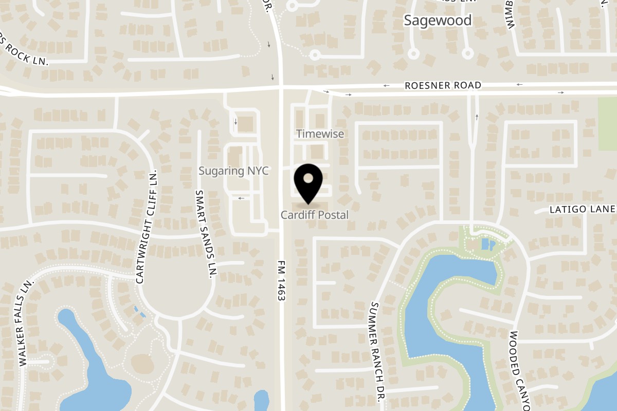 Map showing the location of iWok iWok - Katy on 4031 Farm to Market 1463 in Katy
