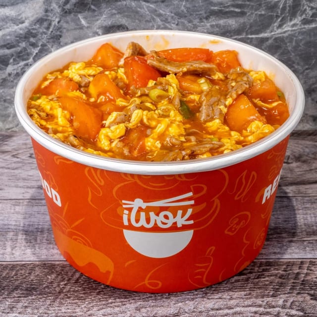 Tomato Egg Beef 番茄炒蛋烩牛肉.